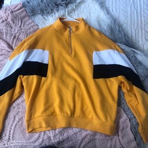 PINK quarter-zip pullover